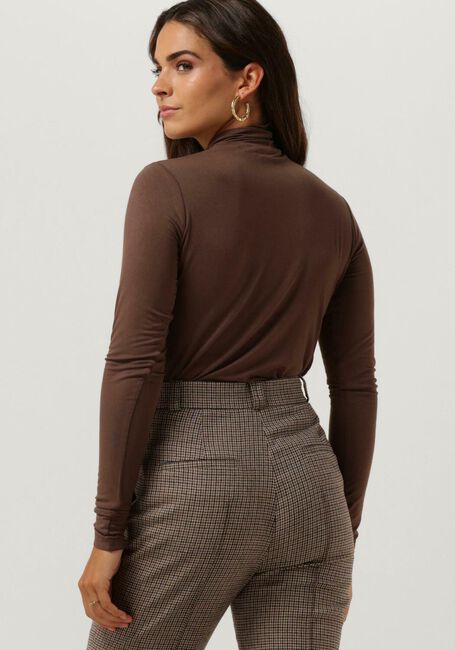 Braune CC HEART Rollkragenpullover CC HEART SOFIA TURTLENECK BLOUSE - large