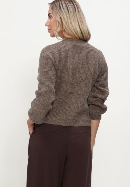 Braune MODSTR&Ouml;M Strickjacke CRISMD CARDIGAN - large