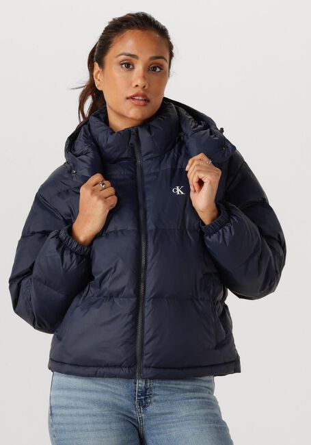 Dunkelblau CALVIN KLEIN Wattierte Jack ESSENTIAL MIDWEIGHT PUFFER JACKE - large