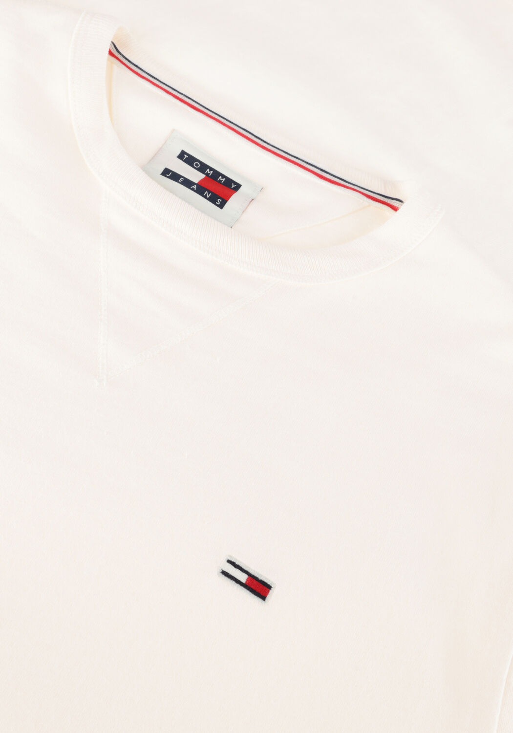 Wei&szlig;e TOMMY JEANS T-shirt TJM SLIM RIB DETAIL TEE - large