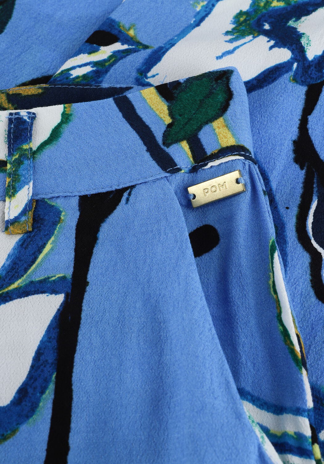 Blaue POM AMSTERDAM Hose LILY PANTALON - large