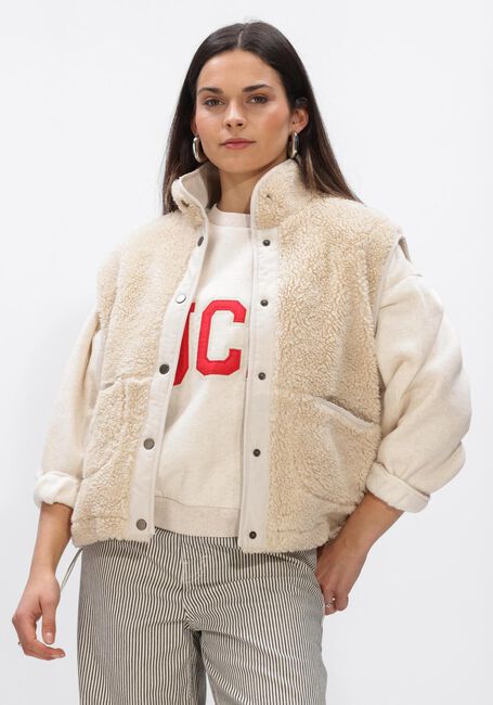 Ecru BY-BAR Bodywarmer STEVE SLEEVELESS JACKET - large