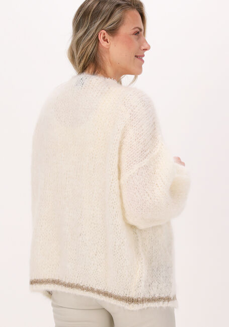 Weiße AMERICAN DREAMS Strickjacke OLIVIA MOHAIR CARDIGAN - large