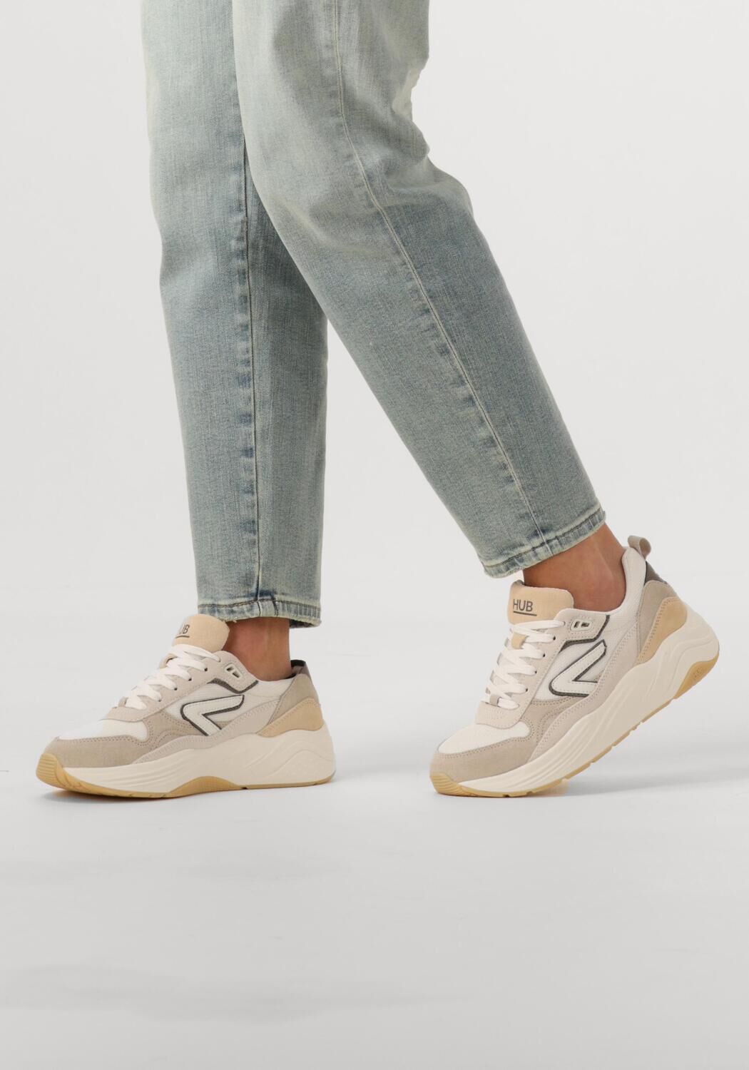 Wei&szlig;e HUB Sneaker Low GLIDE-Z - large