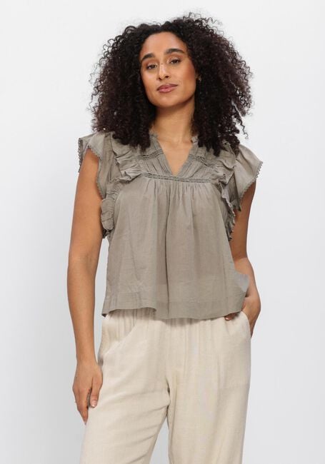 Gr&uuml;ne NEO NOIR Tops & T-shirts JAYLA S VOILE TOP - large