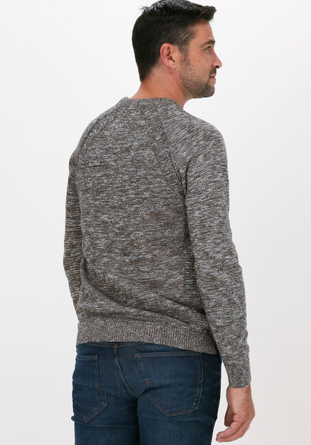 Braune CAST IRON Pullover R-NECK SLIM FIT COTTON MOULINE - large