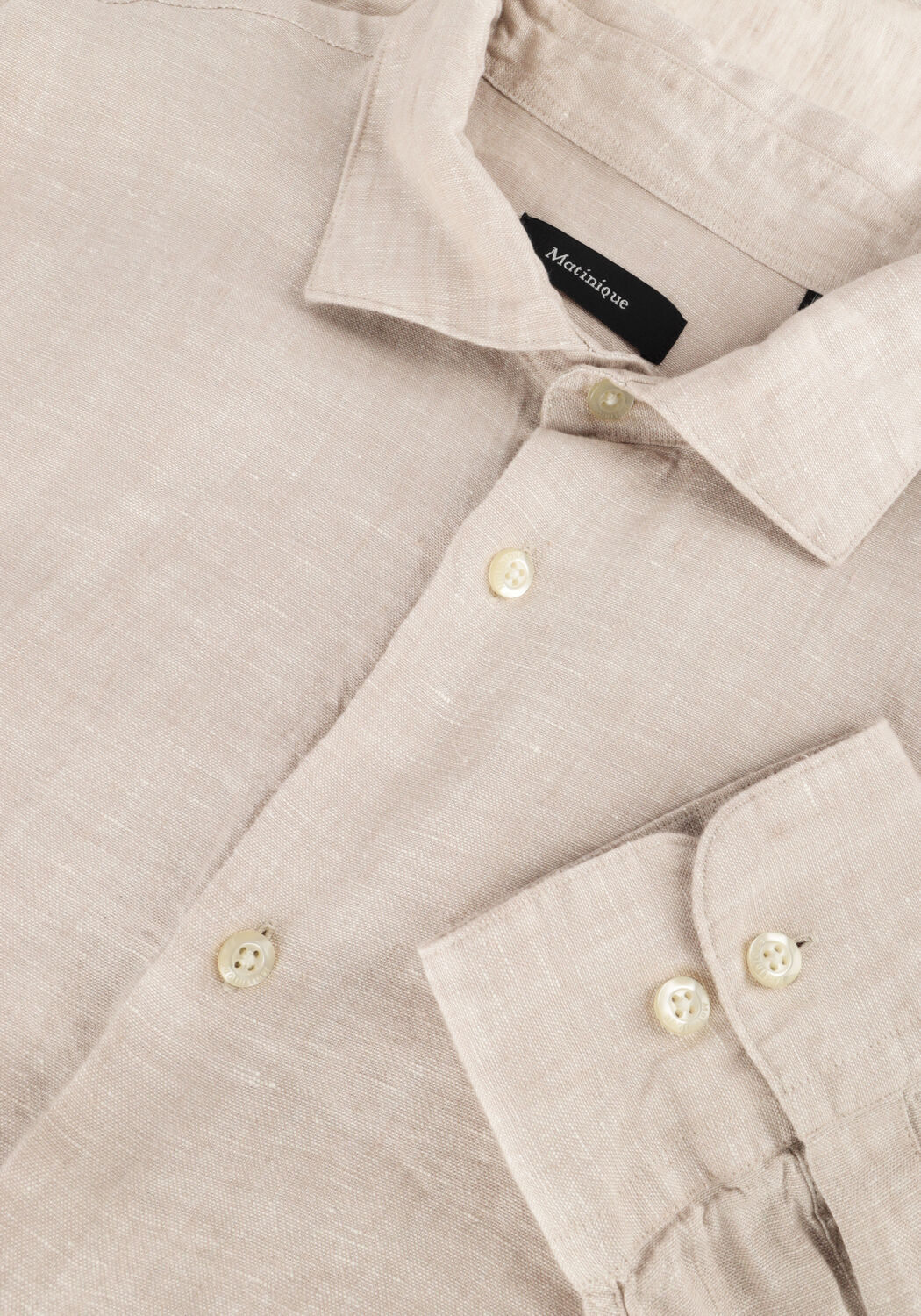 Beige MATINIQUE Casual-Oberhemd MAMARC SHORT - large