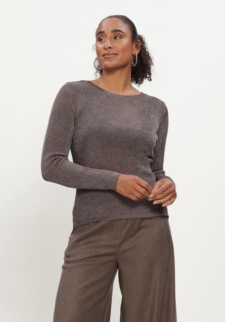 Graue GESTUZ T-shirt SILVIGZ DEEP BACK BLOUSE - large