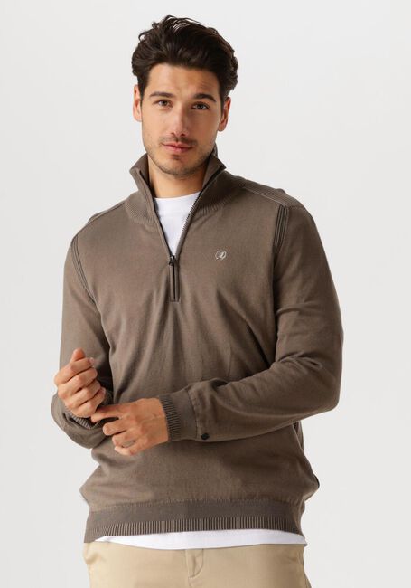 Braune CAST IRON Pullover HALF ZIP COLLAR COTTON STRETCH - large