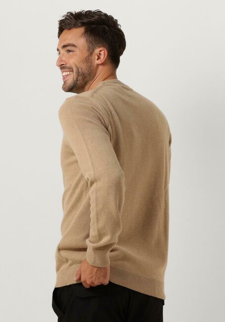 Beige LYLE & SCOTT Pullover CREW NECK LAMBSWOOL BLEND JUMPER - large