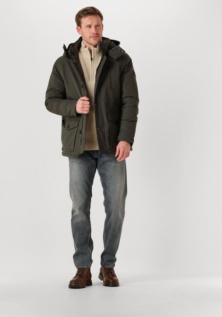 Beige G-STAR RAW Pullover ESSENTIAL HALF ZIP KNIT - large