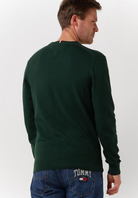 Dunkelgrün TOMMY HILFIGER Pullover PIMA ORG CTN CASHMERE CREW NECK - large