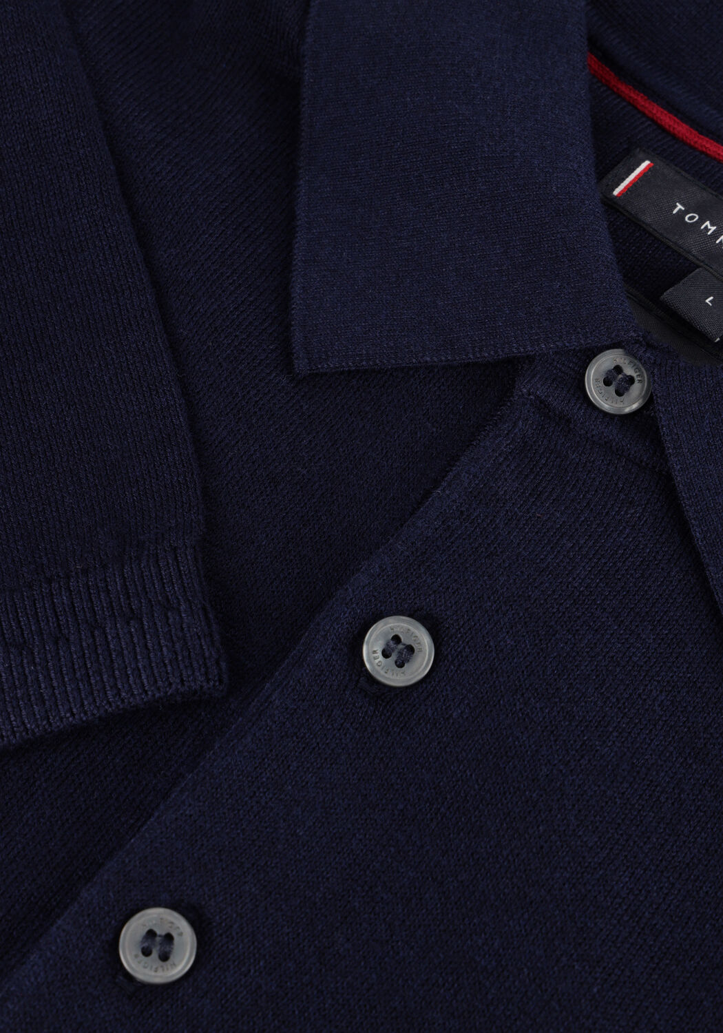 Blaue TOMMY HILFIGER Polo-Shirt DC COTTON LYOCELL POLO - large