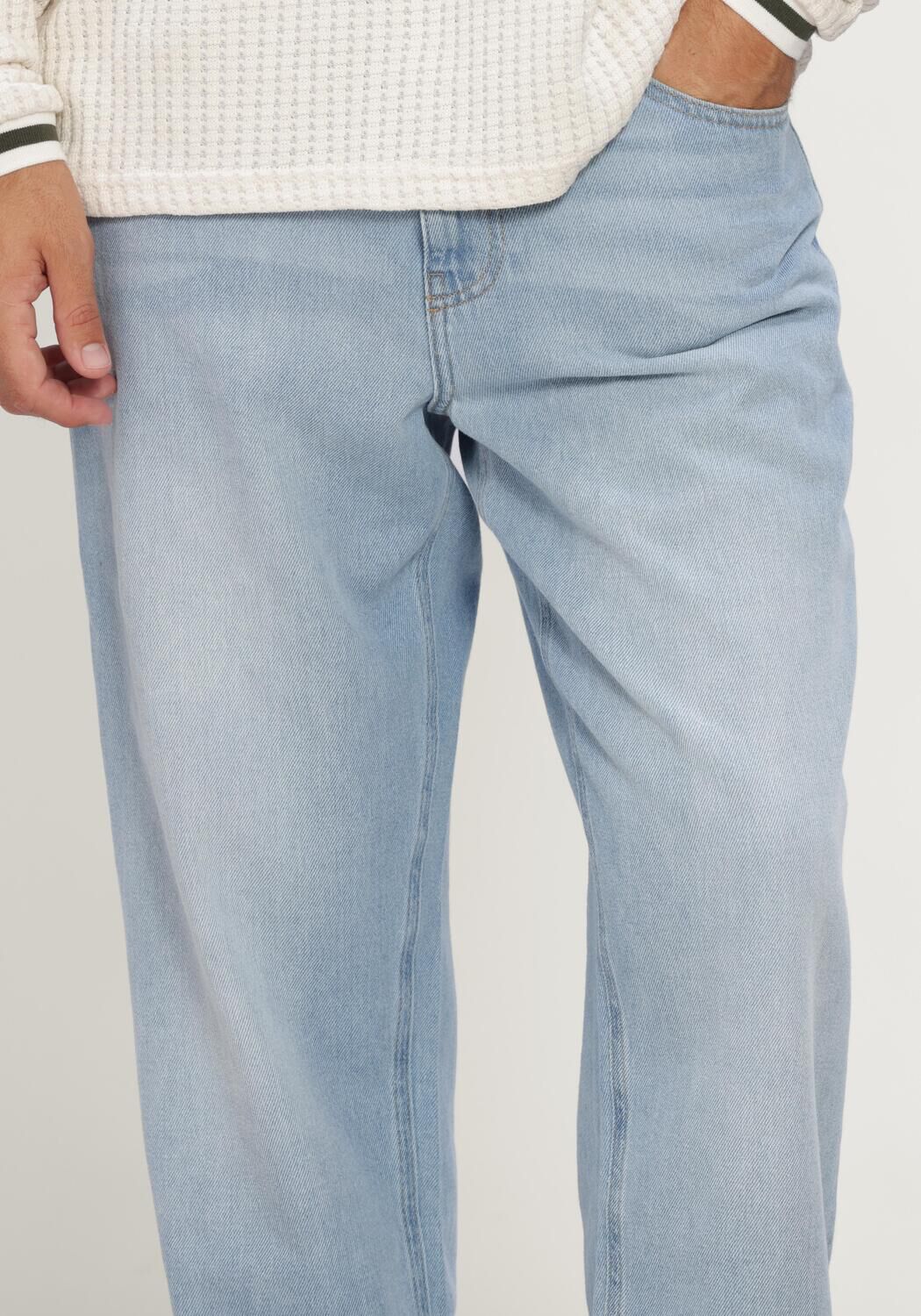 Blaue LES DEUX Straight leg jeans RYDER WASHED DENIM JEANS - large