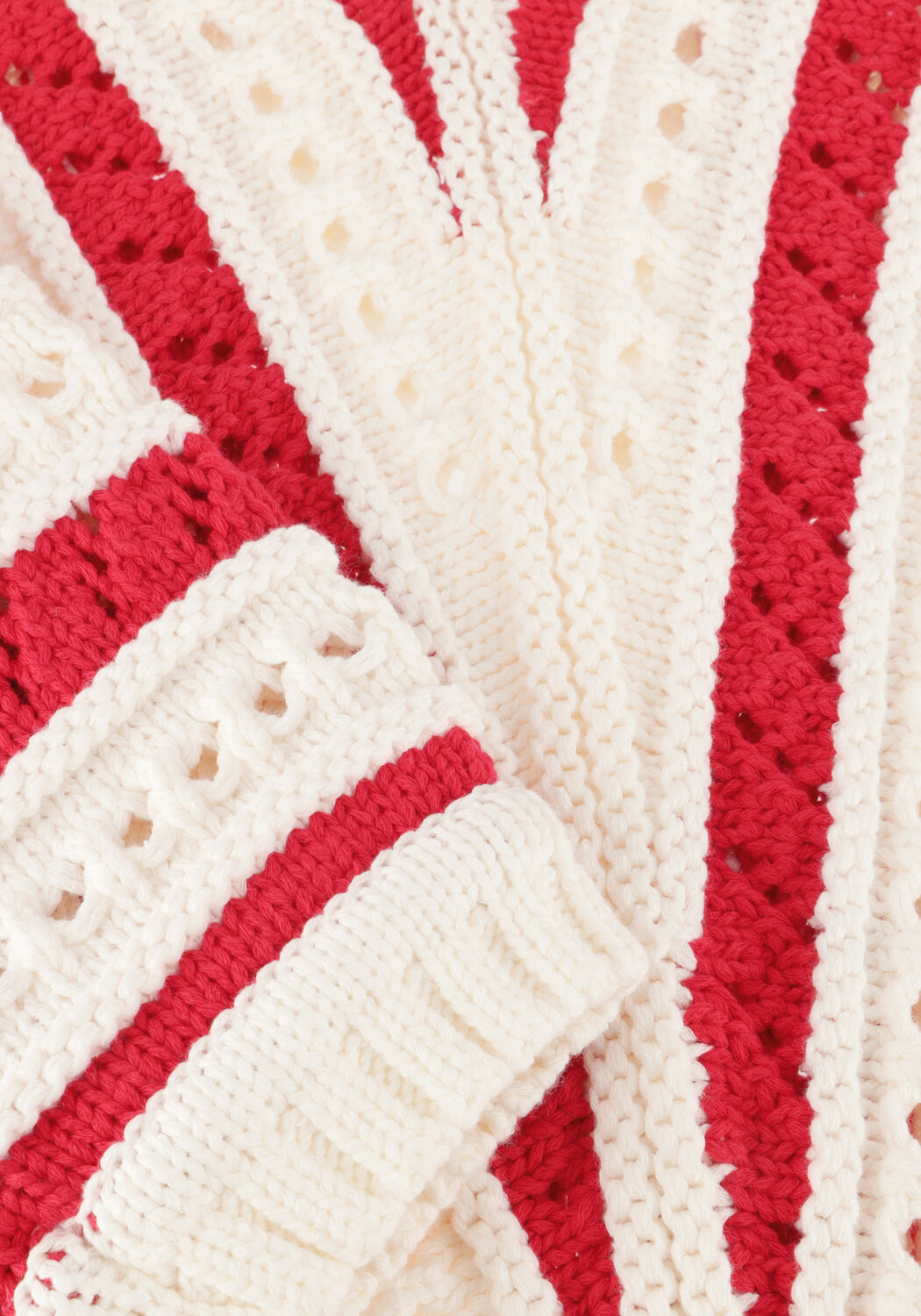 Rote CATWALK JUNKIE Pullover AJOUR KNIT - large