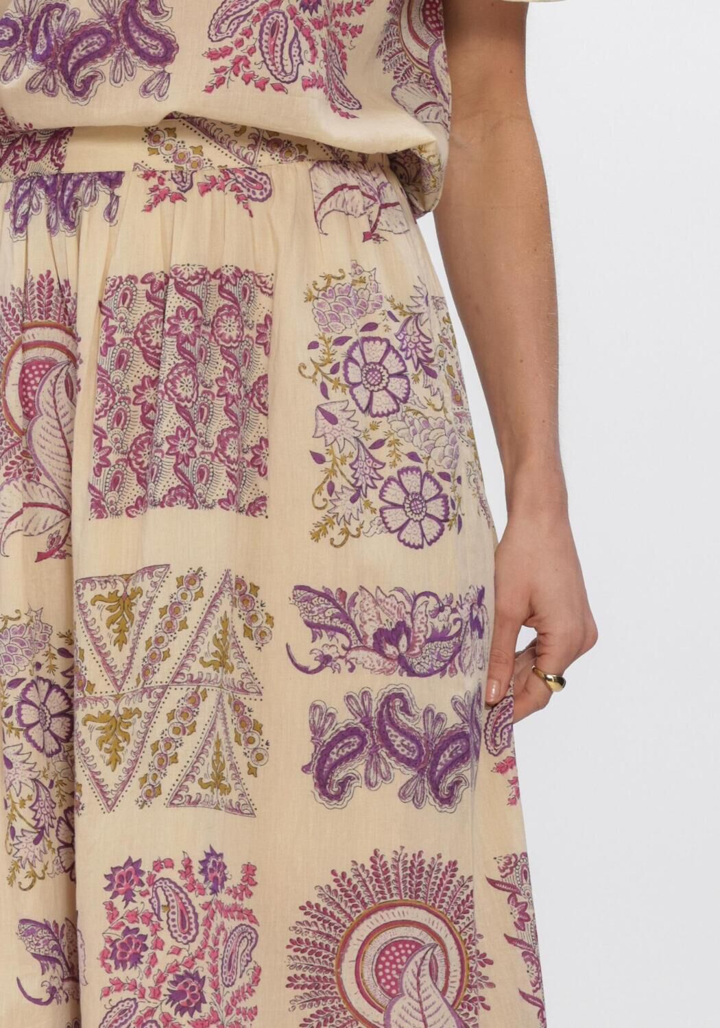 Creme ANTIK BATIK Maxirock JANE SKIRT - large