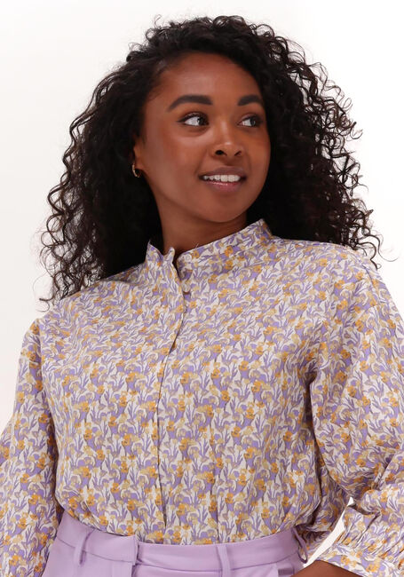 Mehrfarbige/Bunte MSCH COPENHAGEN Blusen BERIN HADDIS 3/4 SHIRT AOP - large