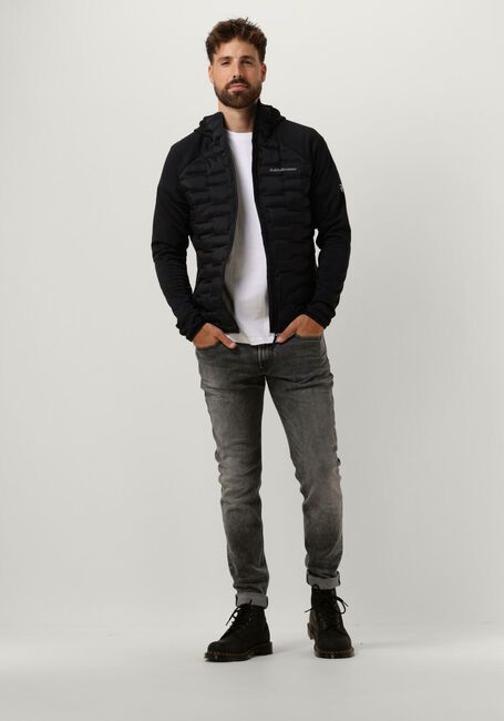 Schwarze PEAK PERFORMANCE Wattierte Jack M ARGON HYBRID HOOD - large