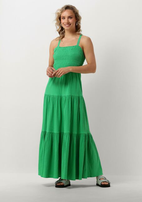 Grüne SCOTCH & SODA Maxikleid MAXI DRESS WITH SMOCK DETAIL - large