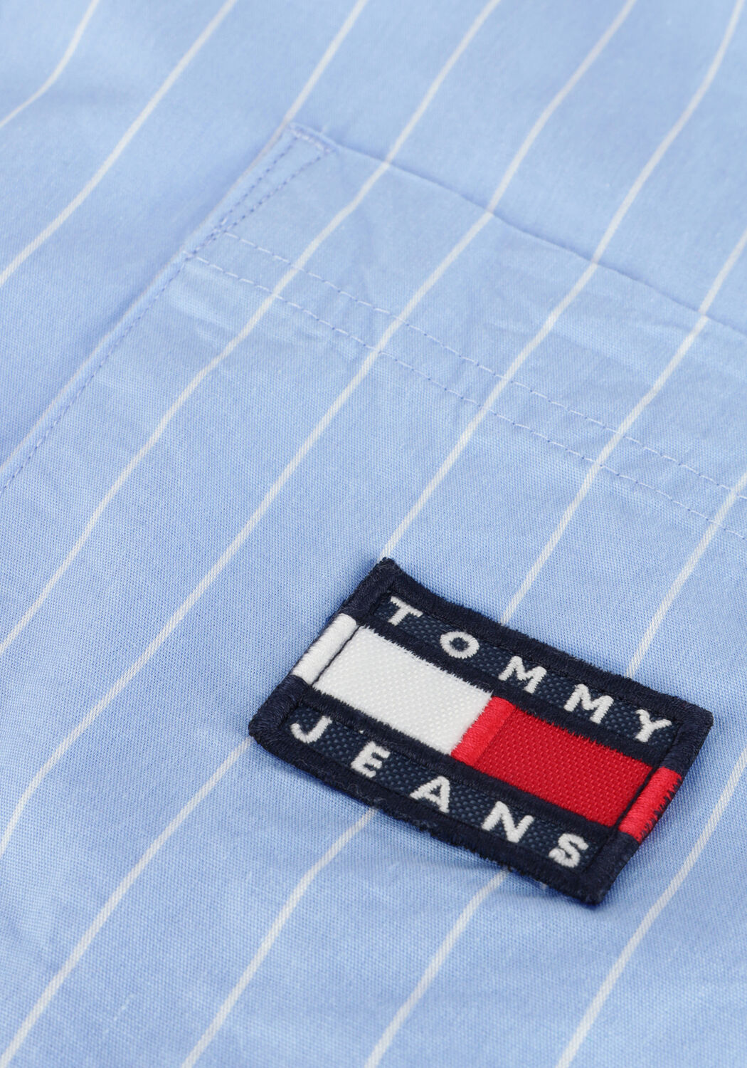 Blaue TOMMY JEANS Blusen TJW SUPER OVERSIZED STRIPE SHIRT - large