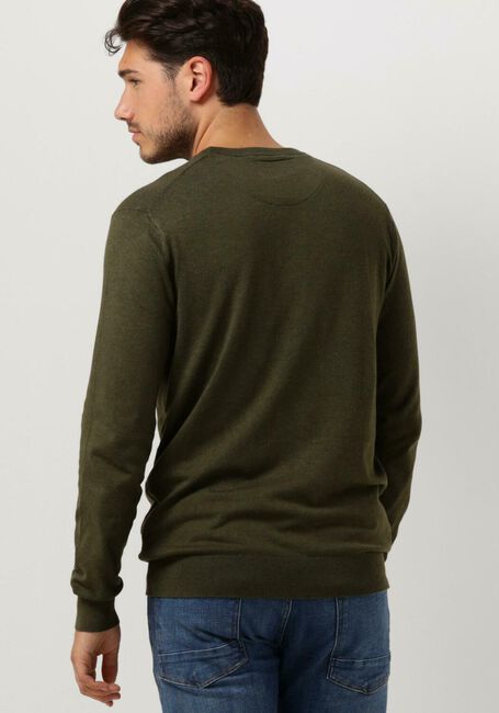 Grüne SCOTCH & SODA Pullover ESSENTIALS ECOVERO VISCOSE-NYLON CREWNECK PULLOVER - large