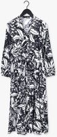 Schwarze SUMMUM Maxikleid DRESS TWO TONE FLOWER - medium