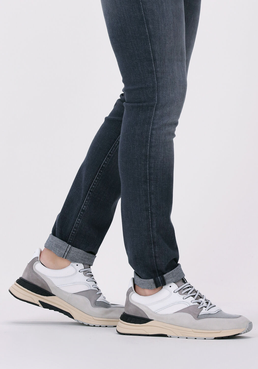 Wei&szlig;e FLORIS VAN BOMMEL Sneaker Low SFM-10121-01 - large