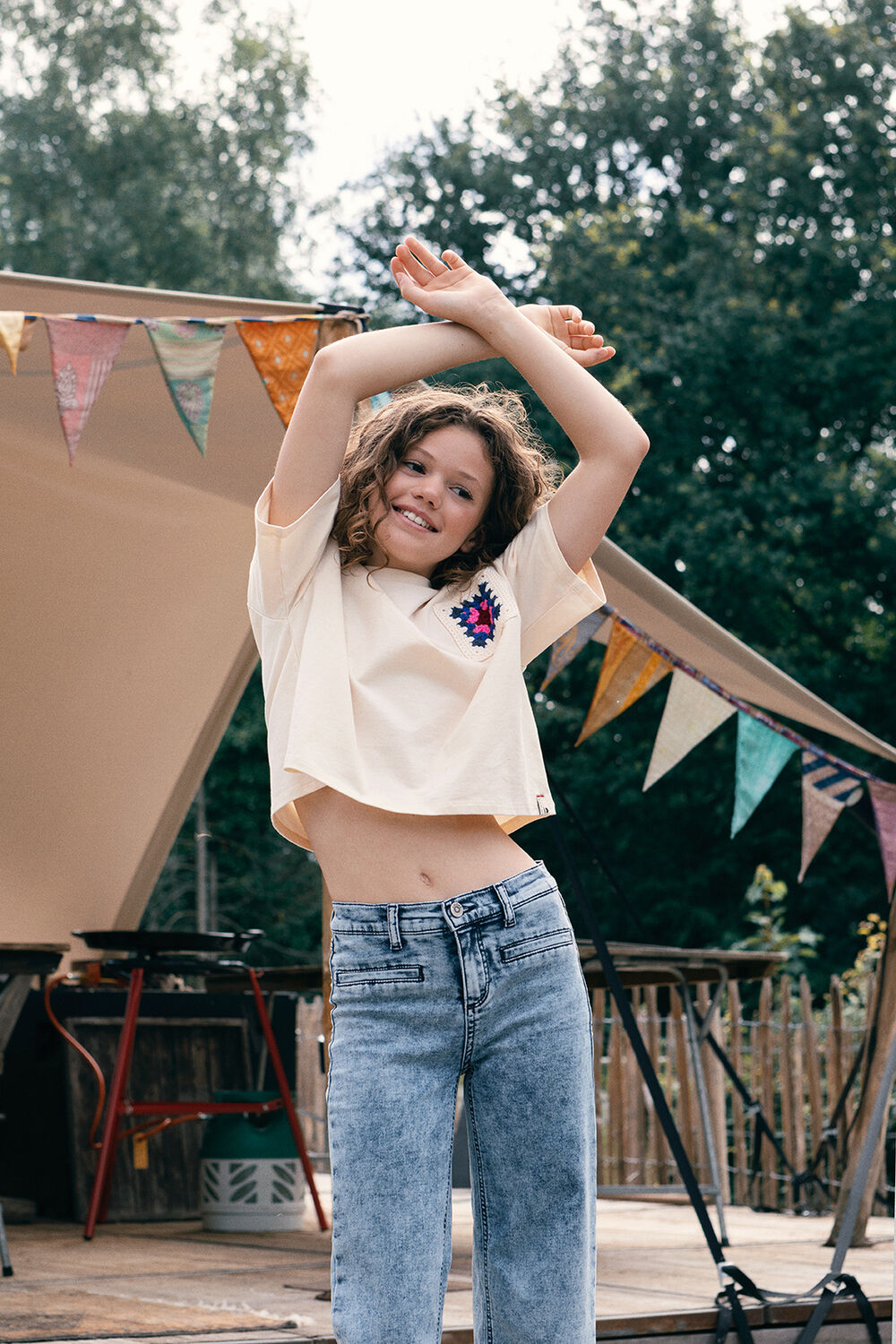 Blaue LOOXS Wide jeans WIDE LEG JOG DENIM - large