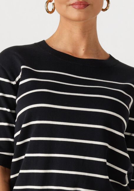 Blaue WITHBLACK Tops & T-shirts WBLBRENDA SS STRIPE TEE - large