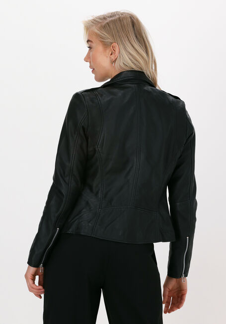 Schwarze GOOSECRAFT Lederjack GC JULIA BIKER - large