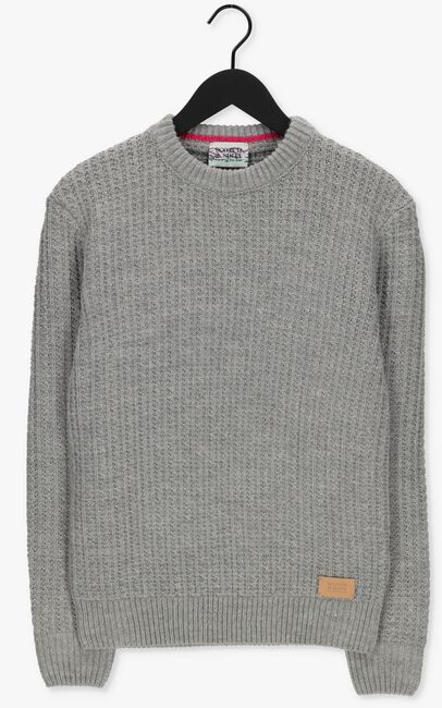 Graue SCOTCH & SODA Pullover WOOL-BLEND STRUCTURE KNIT SWEATER - large