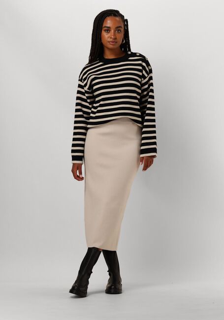 Beige OBJECT Midirock OBJREYNARD HW KNIT SKIRT - large