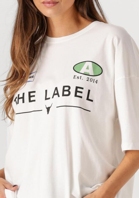 Weiße ALIX THE LABEL T-shirt LADIES KNITTED RACER T-SHIRT - large