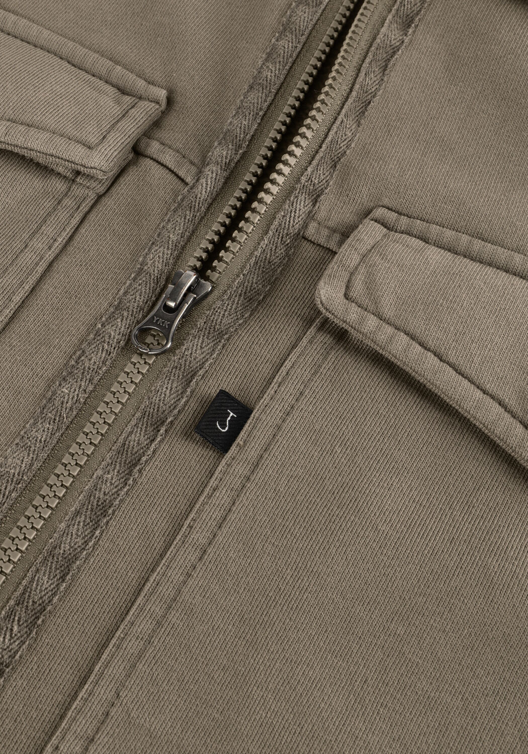 Olive BUTCHER OF BLUE Overshirt PERRY ZIP OVERSHIRT - large