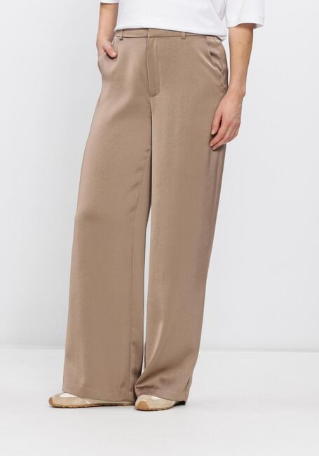 Taupe NEO NOIR Weite Hose EMMETT HEAVY SATEEN PANTS - large