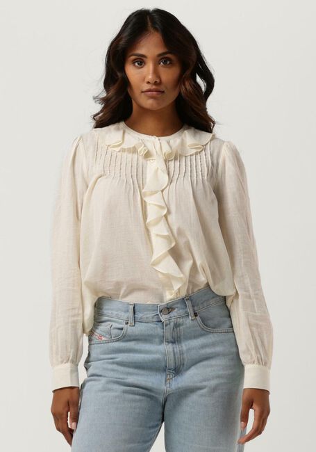 Nicht-gerade weiss SCOTCH & SODA Blusen PIN-TUCK RUFFLED SEASONAL SHIRT - large