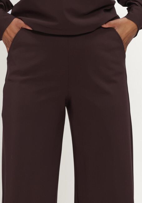 Braune STUDIO ANNELOES Weite Hose Lexie LONG bonded trousers - large