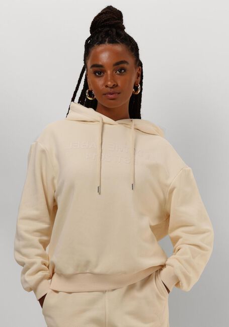 Ecru ALIX THE LABEL Pullover LADIES KNITTED ALIX HOODIE - large