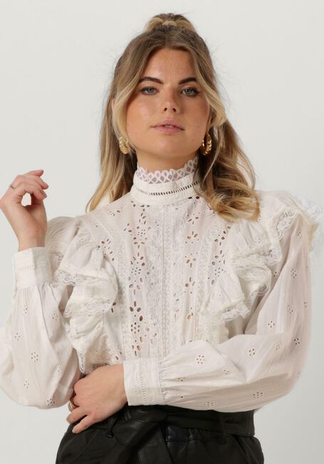 Weiße Y.A.S. Blusen YASMOTANA LS HIGH NECK TOP S - large