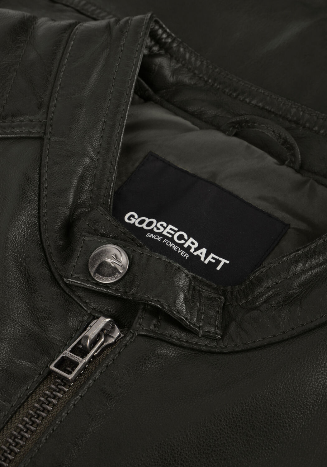 Dunkelgr&uuml;n GOOSECRAFT Lederjack GC JACKET965 - large