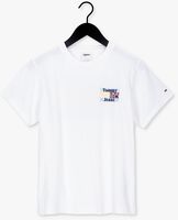 Ecru TOMMY JEANS T-shirt TJW FLORAL FLAG TEE