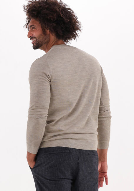 Beige SELECTED HOMME Pullover SLHTOWN MERINO COOLMAX KNIT CREW - large
