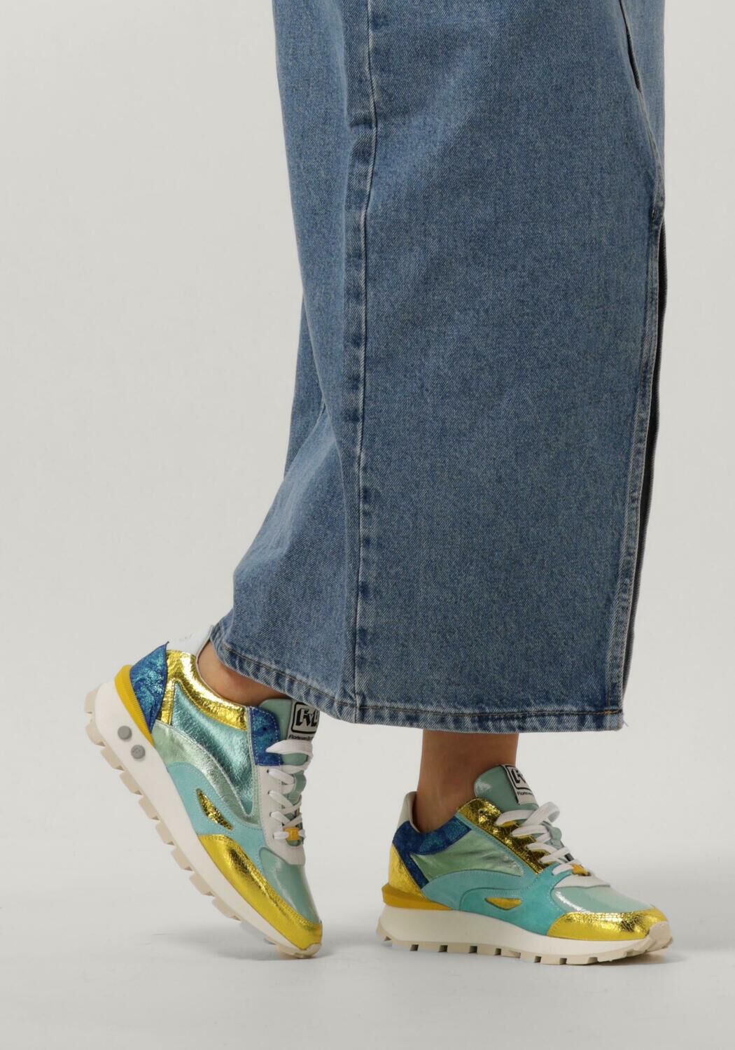 Gelbe FLORIS VAN BOMMEL Sneaker Low SFW-10097 - large