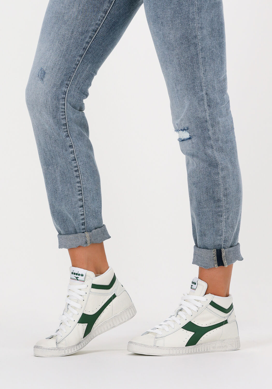 Wei&szlig;e DIADORA Sneaker High GAME L HIGH WAXED WN - large