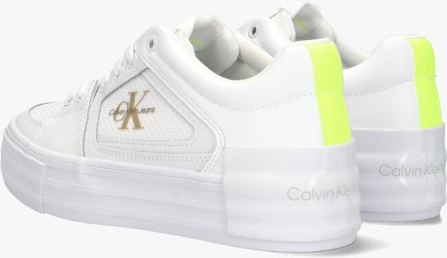 Weiße CALVIN KLEIN Sneaker low VULC FLATFORM BOLD FLUO - large