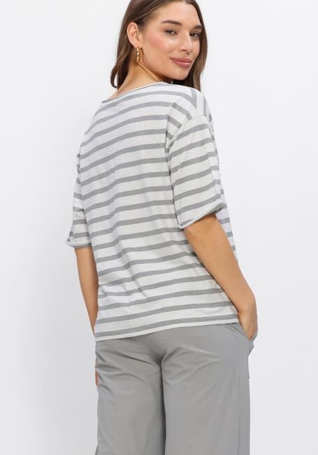 Beige PENN & INK Top T-SHIRT STRIPE - large