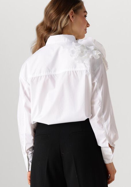 Weiße COPENHAGEN MUSE Blusen CMMPLEAT-FRILL-SHIRT - large