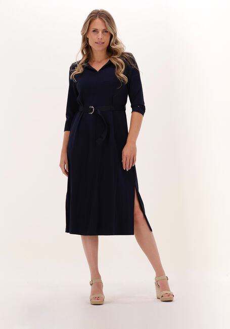 Dunkelblau TOMMY HILFIGER Midikleid REG VIS SHIRT MIDI DRESS 3/4 SLV - large