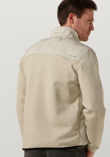 Sand CAST IRON Jack BOMBER JACKET COTTON POLAR FLEECE - large