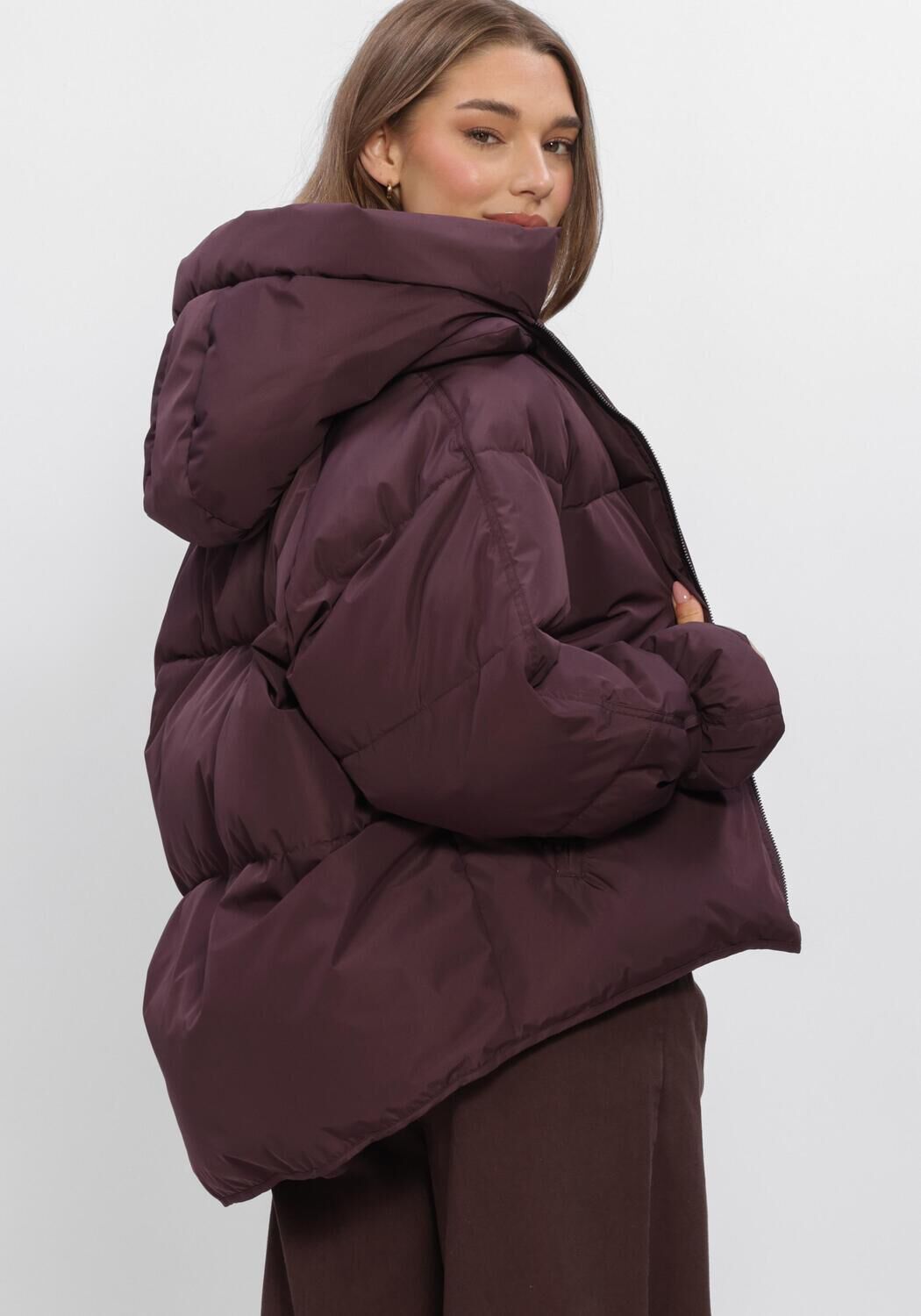 Bordeaux WITHBLACK Wattierte Jack WBLKYLIE REAL DOWN JACKET - large